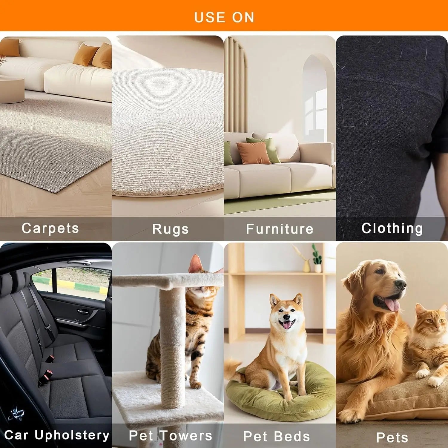 Electrostatic Pet Hair Removal for dogs and cats