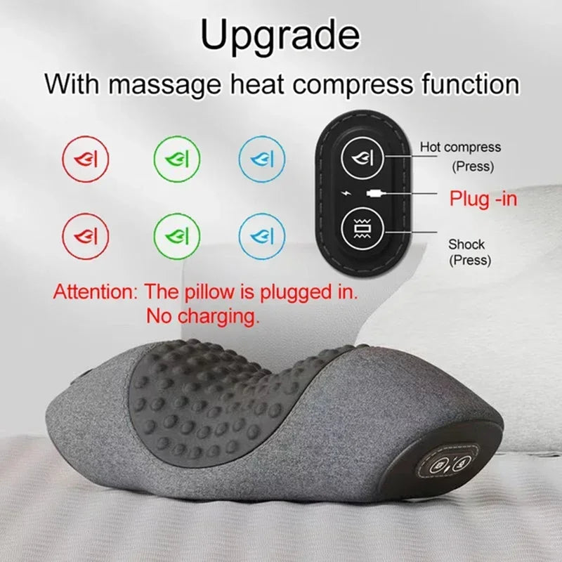 Orthopedic Heated Neck Massager Pillow