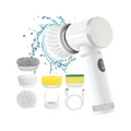Electric Spin Scrubber with 5 Replaceable Heads