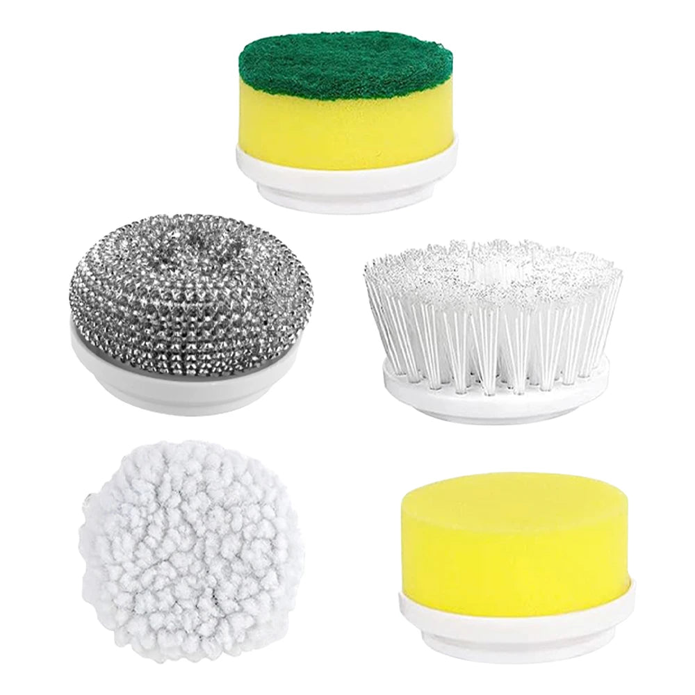 5pcs Replaceable Brush Heads for electric spin scrubber